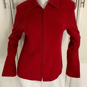 conrad c size 6 cashmere red jacket